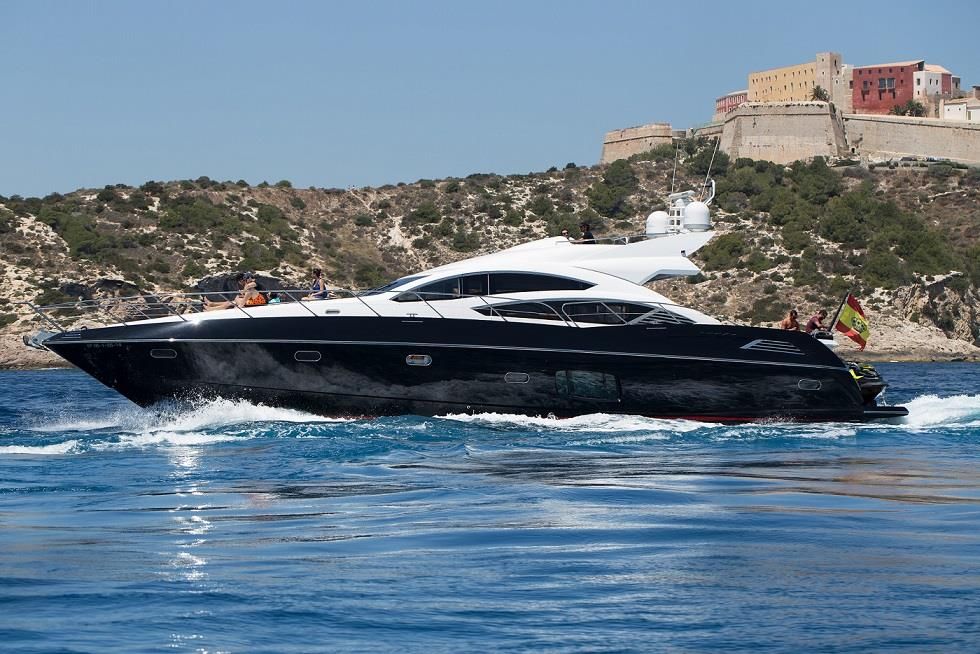 2009 Sunseeker Predator 74 Blackjax — zu chartern — Marina Botafoch, Spain — photo 1 of 12