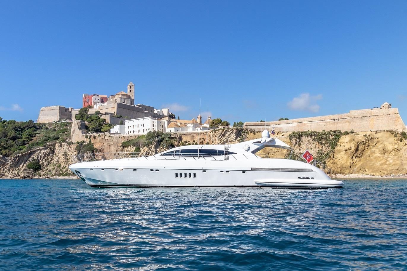2003 Mangusta 108 — para fretamento — Marina Botafoch, Spain — photo 1 of 16