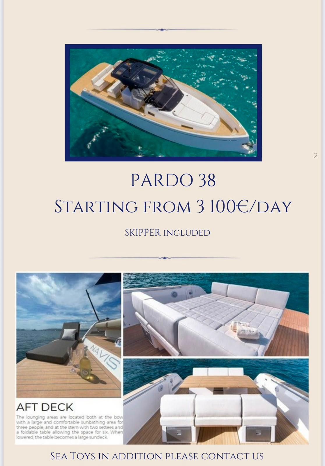 2019 Pardo 38 — en alquiler — Saint Tropez, France — photo 1 of 1
