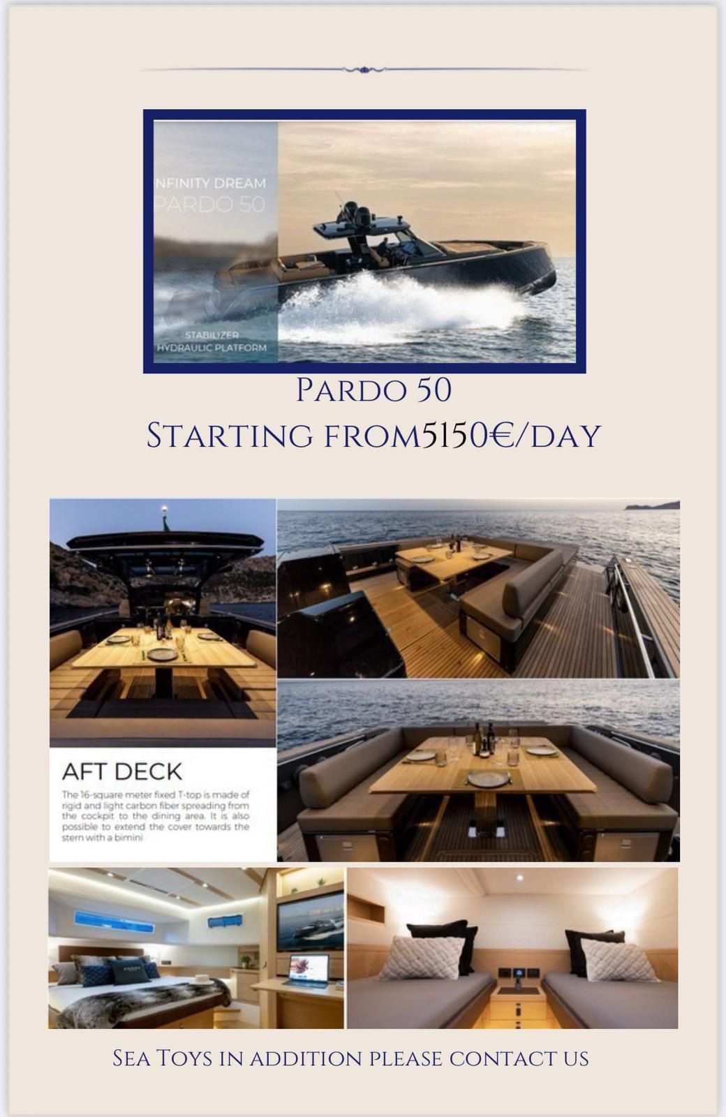 2018 Pardo 50 — en alquiler — Saint Tropez, France — photo 1 of 1