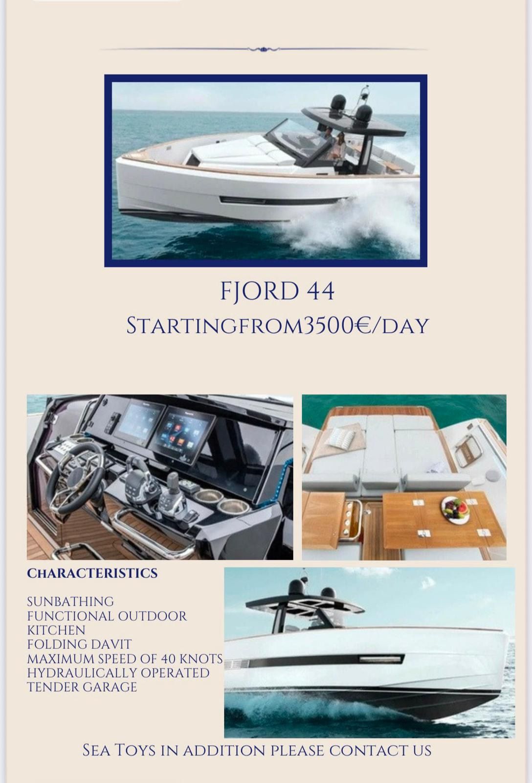 2018 Fjord 44 — en alquiler — Saint Tropez, France — photo 1 of 1