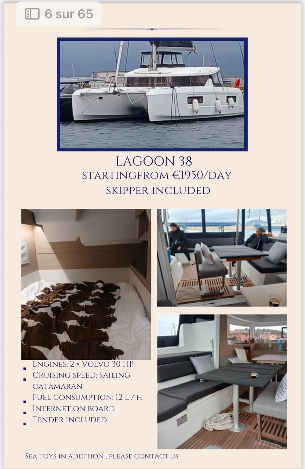 2025 Lagoon 38 — na czarter — Saint Tropez, France — photo 1 of 1